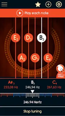 Master Guitar Tuner android App screenshot 3