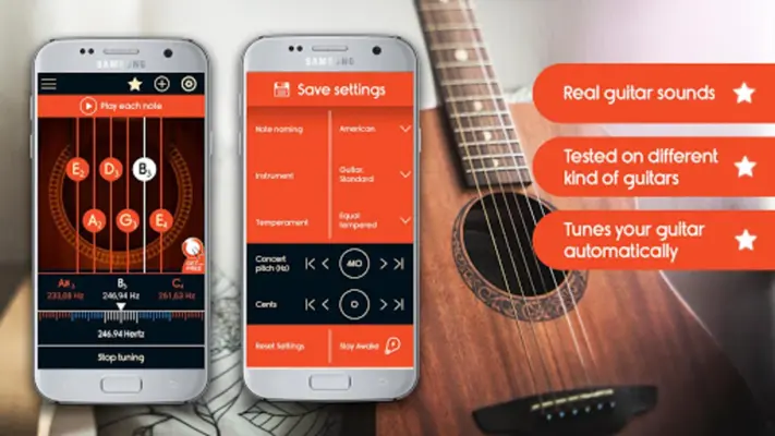 Master Guitar Tuner android App screenshot 6